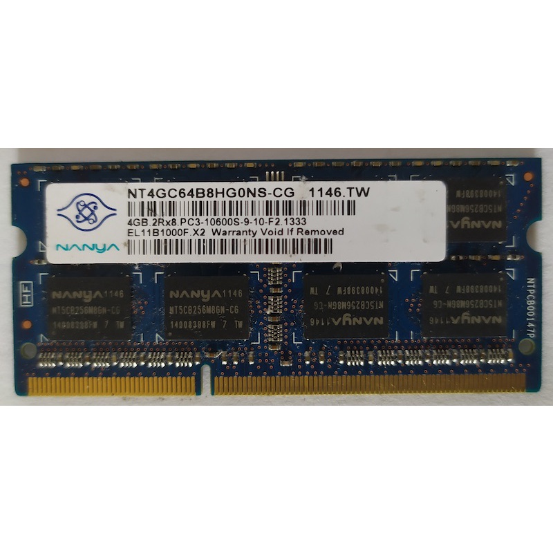 RAM NANYA 4GB PC3-10600S NT4GC64B8HG0NS-CG EL11B1000F B47C1724