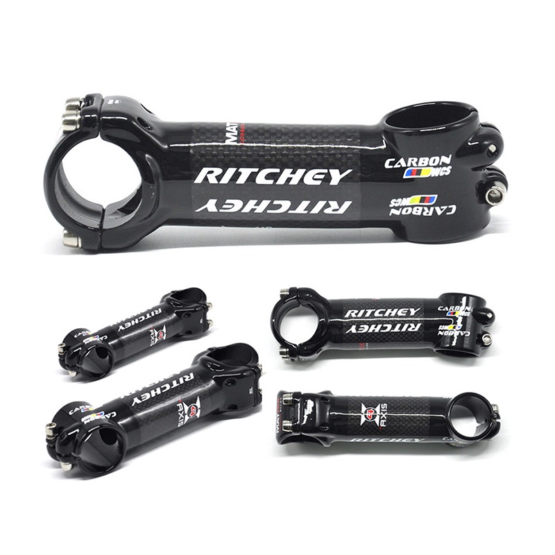 Ritchey WCS อะไหล่คอแฮนด์รถจักรยาน อะลูมิเนียมคาร์บอน สีดําเงา 3K 31.8*60-120 มม. สําหรับรถจักรยานเส