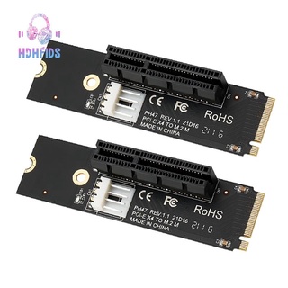 PCI-E X4 Slot Riser Card PCI-E Riser Card M2 to PCI-E Expansion Card High-Speed Transmission 2Pcs