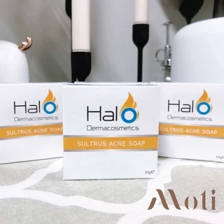 สบู่ Halo Dermacosmetics SULTRUS ACNE SOAP ฮาโล เดอมาคอสเมติก แอคแน่โซฟ (สบู่สิว) 50g