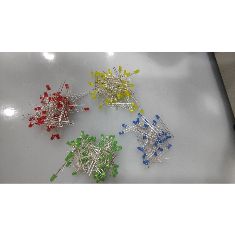 ชุดไฟ LED f3 3 มม สี สีเหลือง แดง เขียว น้ําเงิน DIY 100 ชิ้น LED ใส่ เพลมลำโพงบลูทูธ