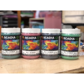 สียางสีสกรีน  Scadia ขนาด 1.0 kg.