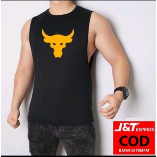 เสื้อกล้ามผู้ชาย สัญลักษณ์ฟิตเนส Low Cut Bull