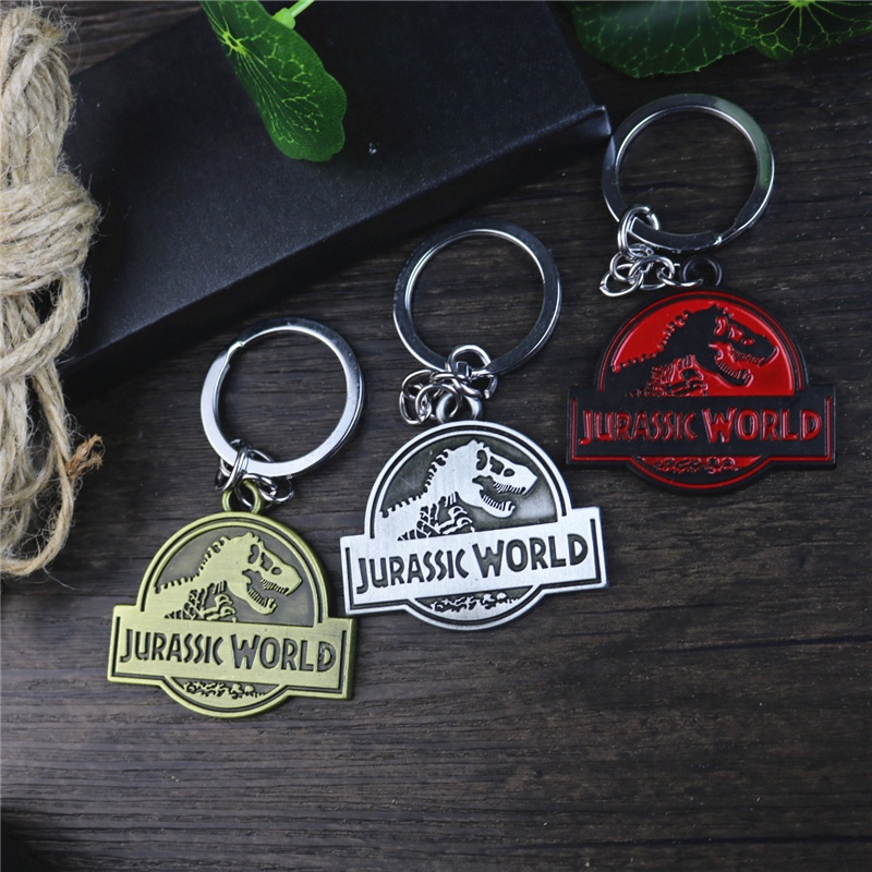 พวงกุญแจโลหะรูปไดโนเสาร์ Jurassic World 2 สําหรับผู้ชายและผู้หญิง