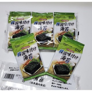 seasoned korean seaweed 3 pack สาหร่ายญี่ปุ่นปรุงรสสไตล์เกาหลี บรรจุ 3 แพค