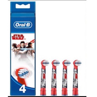 Oral-B® Kids 4 Replacement Brush head Disney Star Wars หัวแปรงสีฟัน สำหรับเด็ก 4 ชิ้น