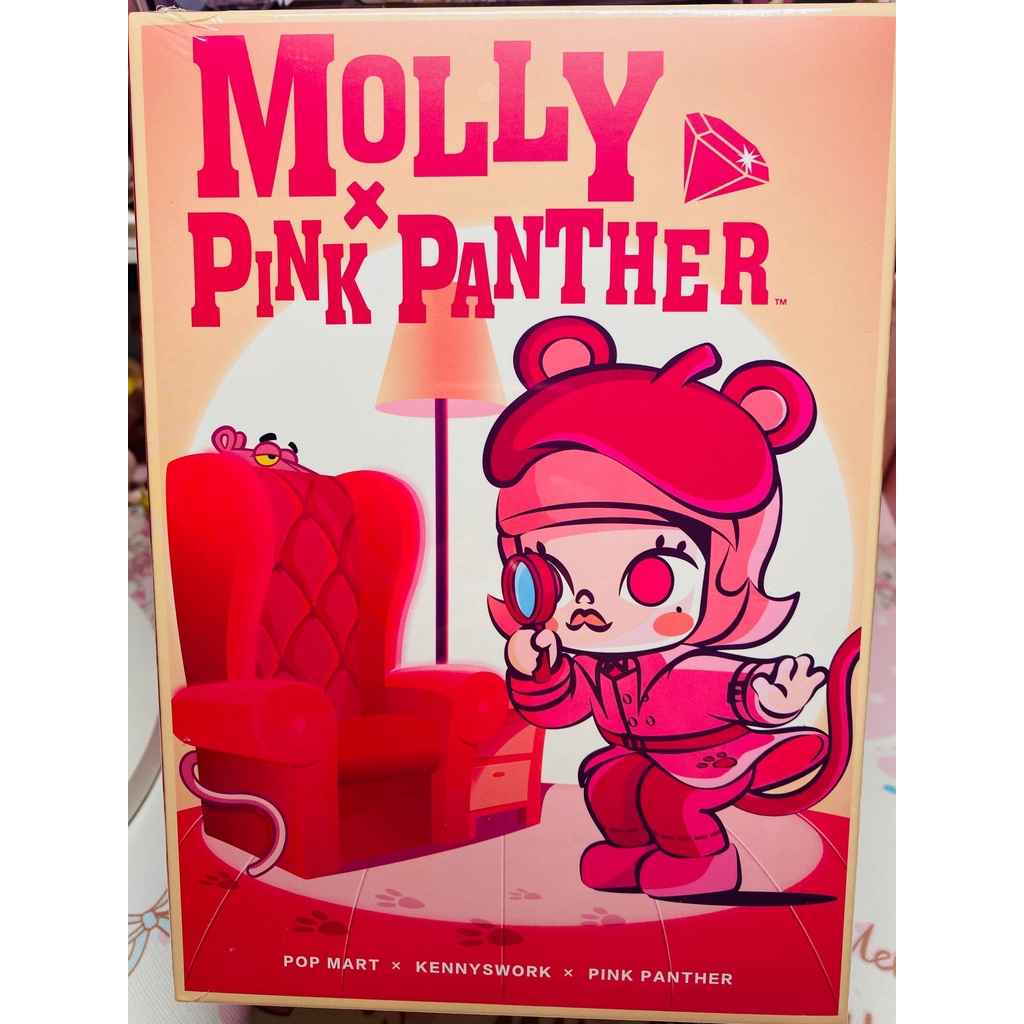 พร้อมส่ง ของแท้ ตุ๊กตาฟิกเกอร์ POPMART POPMART Jasmine Molly Pink Panther BJD NK8G ขยับได้
