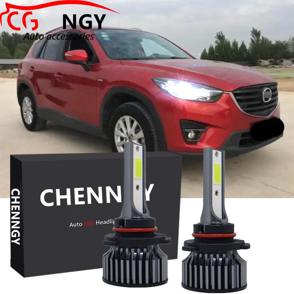 สําหรับ Mazda CX5 / CX-5 1st Gen, ปี 2013 - 2017 ด้านหน้า LED ไฟหน้าหลอดไฟ Low Beam 6000K 12V-24V Bright สีขาว Qty2