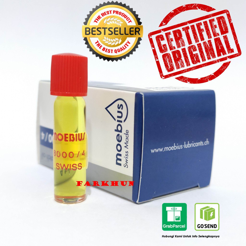 Mesin Proven ต้นฉบับ MOEBIUS น้ํามัน 8000 สําหรับนาฬิกาข้อมือเครื่องจักรนาฬิกา ORI