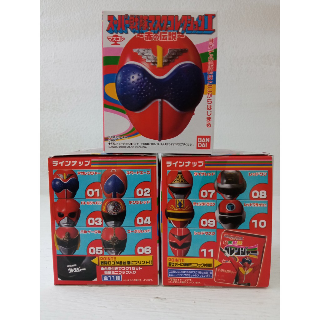 Super sentai Mask Collection หัวซุปเปอร์เซนไต Goranger JakQ Dynaman งานกล่อง