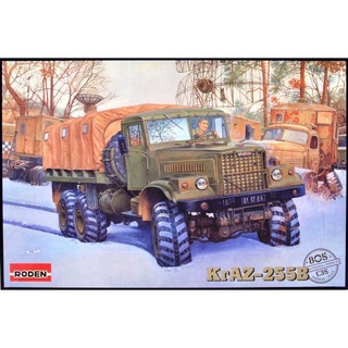 โมเดลประกอบ Roden 1/35 RO805 KrAZ-255B