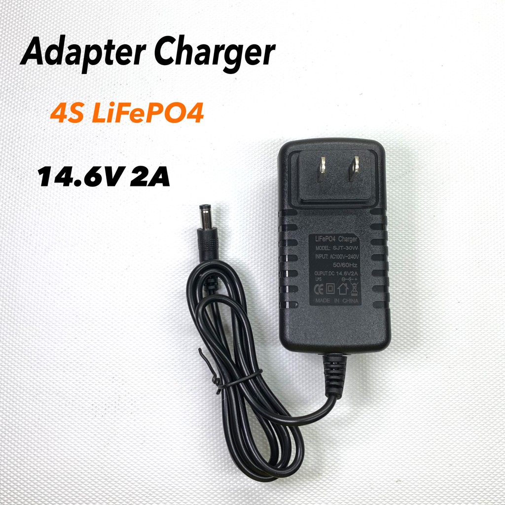 ที่ชาร์จ adapter Charger สายชาร์จ แบตเตอรี่ลิเทียม 14.6V 2A มีไฟ LED แสดงสถานะ