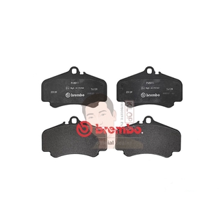 P65 011B ผ้าเบรก-F-แท้ BREMBO รุ่น Black : PORSCHE 911 (996) (997) 08-&gt; การันตีคุณภาพมาตรฐานโดย " เครอป อะไหล่ยนต์"