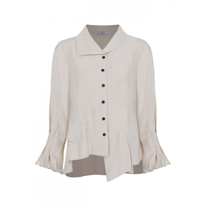 เสื้อเชิ้ตผ้าลินินคอปีนและแขน S4354-1 WOMEN TNG