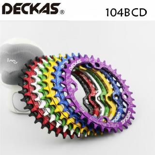 อุปกรณ์เสริมสำหรับรถจักรยาน Deckas 104bcd Round Narrow Wide Chainring MTB