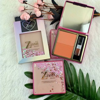 Blush Zissii Brand พาเรทบลัชออน 2 ช่อง!!! no.on059