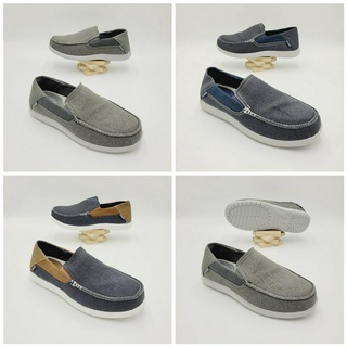 รองเท้าลำลองผ้าใบแฟชั่น สไตล์ Crocs Santa Cruz 2 Luxe Mens