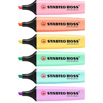 ปากกาเน้นข้อความ สีพาสเทล STABILO BOSS pastel ด้ามเดี่ยว