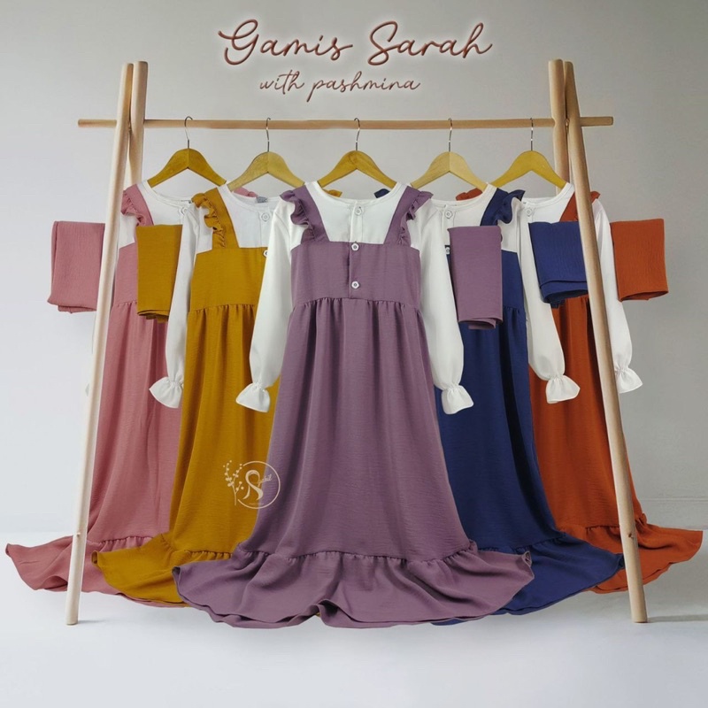 CHILDRENS GAMIS FREE ชุดเอี๊ยม pashmina ขนาด 4-12T
