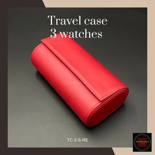 กล่อง/เคสใส่นาฬิกา 3 เรือน Leather Watch Case, Travel Watch Case