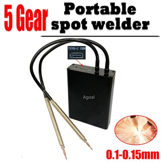 5-speed portable spot welder DIY Aluminum spot welder nickel plate 18650 spot welder with C port