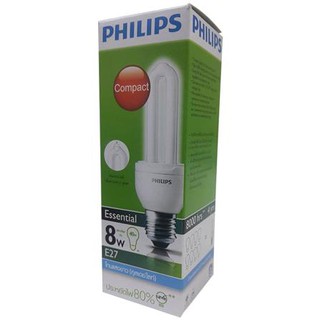 อุปกรณ์เพิ่มความสว่าง หลอดประหยัด PHILIPS E-SAVER 8 วัตต์ COOLDAYLIGHT