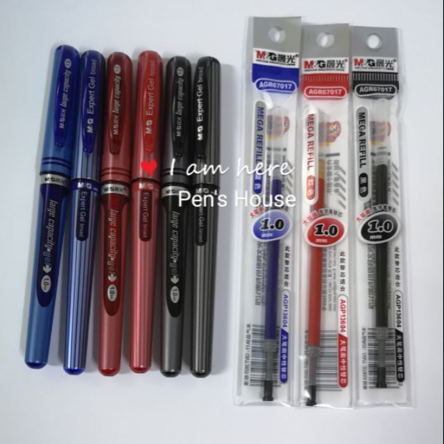 ปากกาเจลM&G 1.0 (1x10) ไส้ปากกาเจล AGR67017 (1x20)