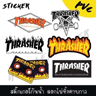 สติ๊กเกอร์ติดรถ THRASHER แคชเชอร์ Logo thrasher ส่งไว