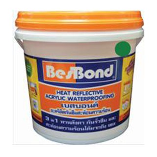 อะคริลิกกันซึม SUN BLOCK BESBOND 4KG เขียว วัสดุกันซึม เคมีภัณฑ์ก่อสร้าง วัสดุก่อสร้าง BESBOND 4KG GREEN SUN BLOCK ACRYL