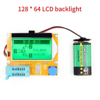 Mega328 M328 Lcr - T4 12846 อุปกรณ์ทดสอบทรานซิสเตอร์ดิจิตอลหน้าจอ Lcd Triode Capacitance Esr Meter Diy