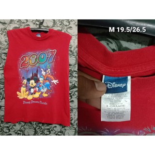 เสื้อMickey 2007 แขนกุด จัดไปราคาอย่างเบา สวยๆ โดนๆ คัดเด็ดๆมาราคาถูกๆ ป้าย DISNEY