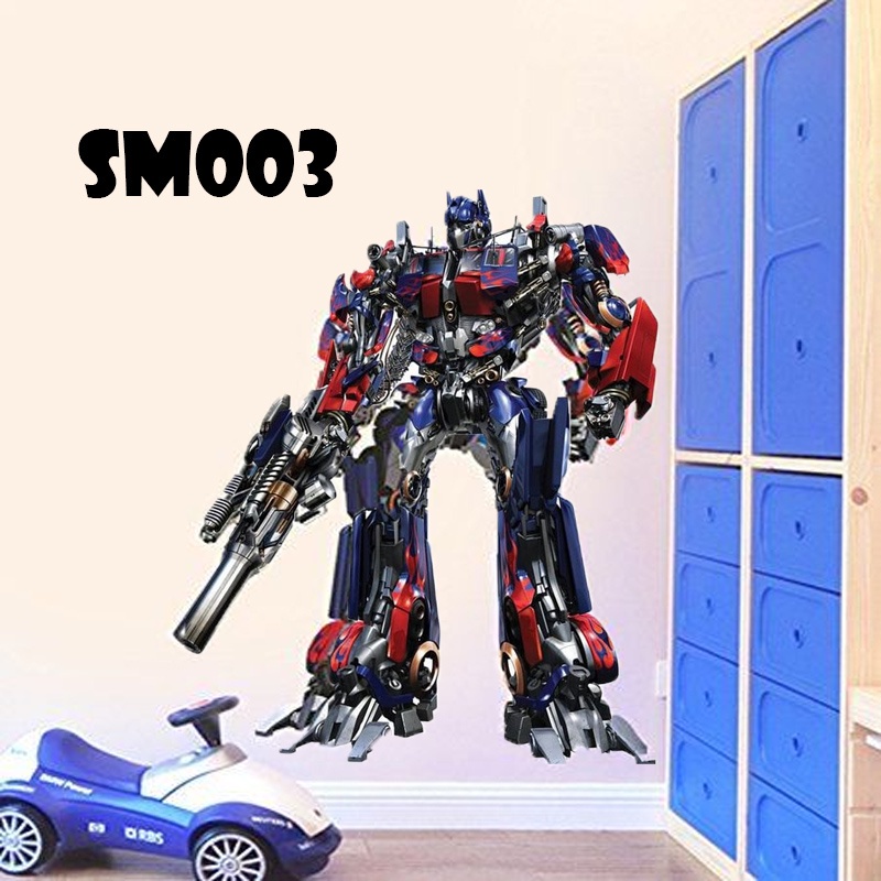 ST004 หรือ KK3027 หรือ SM003 OTIMUS PRIME II WALLSTICKER สติ๊กเกอร์ติดผนัง 60x90 WALLSTICKER LUXURY 