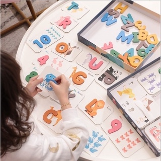 Alphabet &amp; Number pair card จะสอนให้ลูกรักการอ่าน  ต้องปูพื้นฐานให้หนูรู้จักตัวอักษร และเสียงของตัวอักษรดีๆ