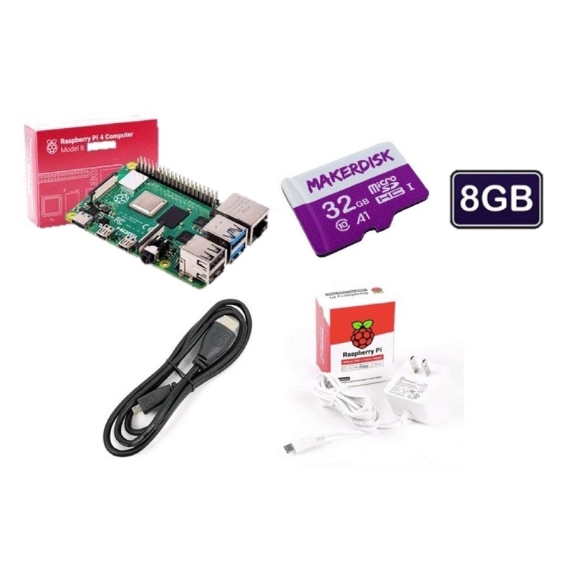 Raspberry Pi 4 Model B セット ケース、電源、SDカード付 Raspberry