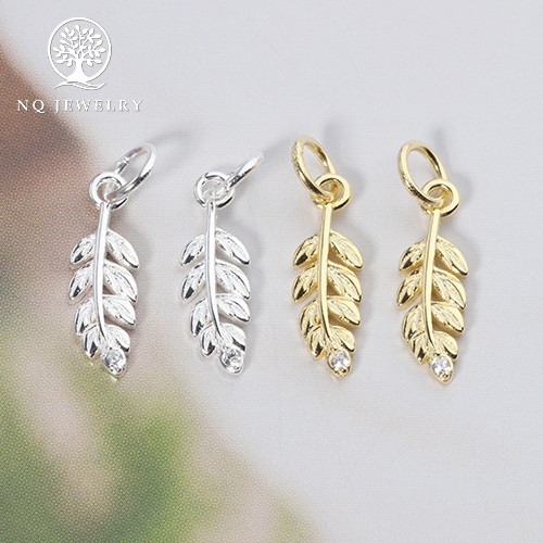 Charm S925 ห้อยใบไม้ - NQ Jewelry