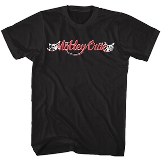 [COD]ขายดี เสื้อยืดลําลอง แขนสั้น พิมพ์ลายโลโก้วงร็อค Motley Crue สําหรับผู้ชาย LKmlgj77EEkchd61