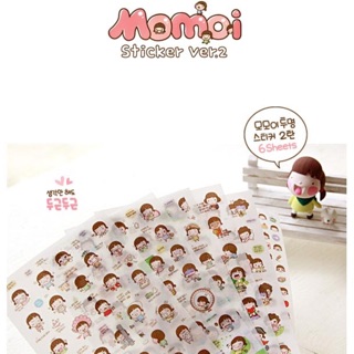 S007# MOMOI Sticker Ver.2 set 6 แผ่น