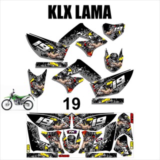 สติกเกอร์ลอกลาย Lis Variation KLX 150s - KLX L - KLX LAMA Design AM-19