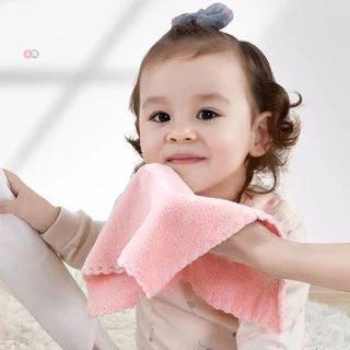 ผ้าเช็ดมือ พร้อมส่ง 26*26CM ผ้าขี้ริ้วอเนกประสงค์ ห้องครัวสองด้านผ้าเช็ดจานดูดซับ