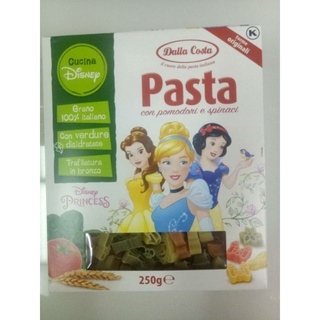 ( พร้อมส่ง )Disney Princess Tricolor 250g พาสต้าผสมมะเขือเทศและผักโขม