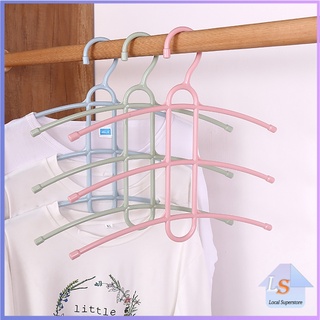 ไม้แขวน 3 ชั้น  ไม้แขวนเสื้อ ก้างปลา Portable Hanger