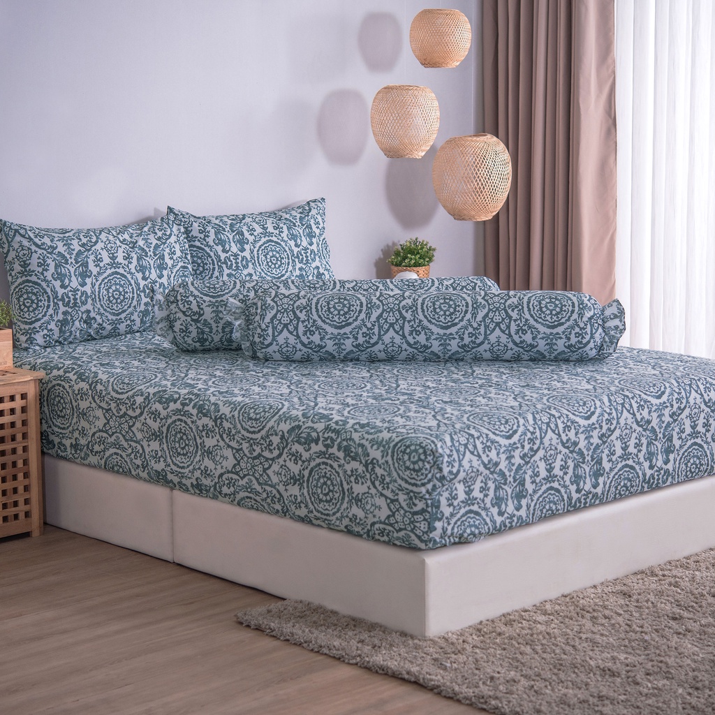 LUCKY mattress ชุดผ้าปูที่นอนกันไรฝุ่น Micro Touch Vintage Style Collection