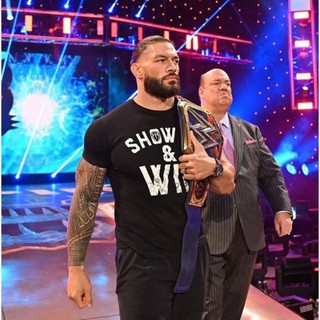 Wwe Roman Reigns Show Up &amp; Win T-shirt Dog zdVS