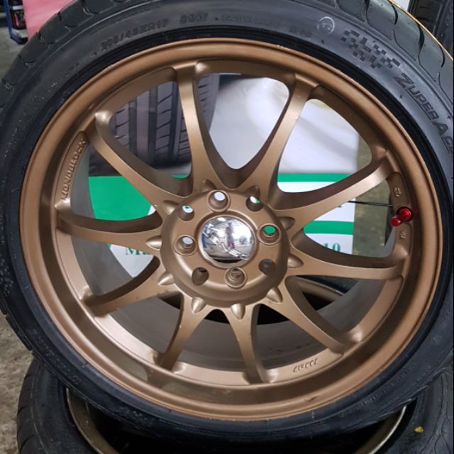 ส่งฟรี แม็กใหม่ Lenso 17" + ยางใหม่ 205/45R17 WestLake