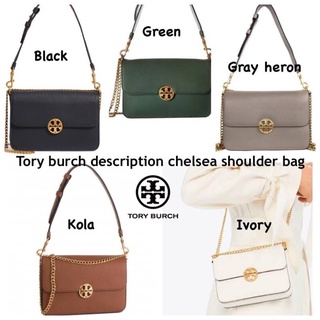 💕Tory burch description chelsea shoulder bag - green and brown