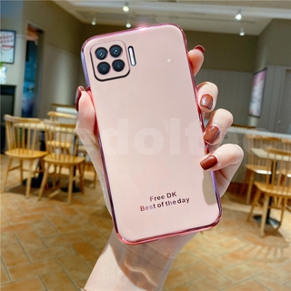 เคส OPPO A73 A93 Reno 4F Reno 4Z การป้องกันเลนส์รูปแบบใหม่ 6D ชุบซิลิโคนเคสโทรศัพท์แบบนิ่ม Reno4 F Reno4 Z