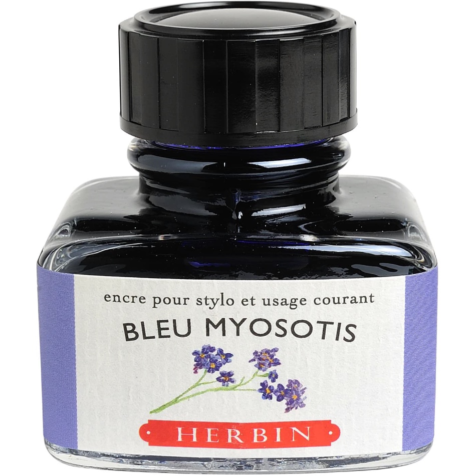 J HERBIN 350th anniversary Fountain Pen Ink (C13015T)/ หมึกสำหรับปากกาหมึกซึม สีน้ำเงินดอก Forget Me Not แบรนด์ J HERBIN