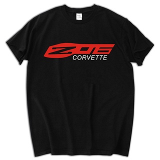 เสื้อยืดแขนสั้น ผ้าฝ้าย พิมพ์ลายโลโก้ HenSeWTs Shop Corvette Z06 สีดํา แฟชั่นฤดูร้อน สําหรับผู้ชาย900338