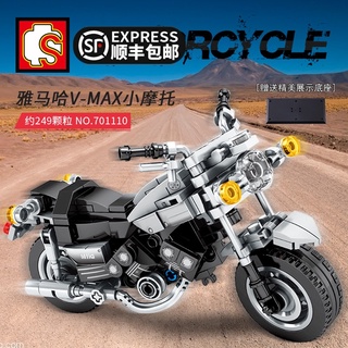 เลโก้จีน  SemboBlock 701110 ชุด Techinque Motorcycle  มีฐานตั้งโชว์แถมให้ในกล่อง