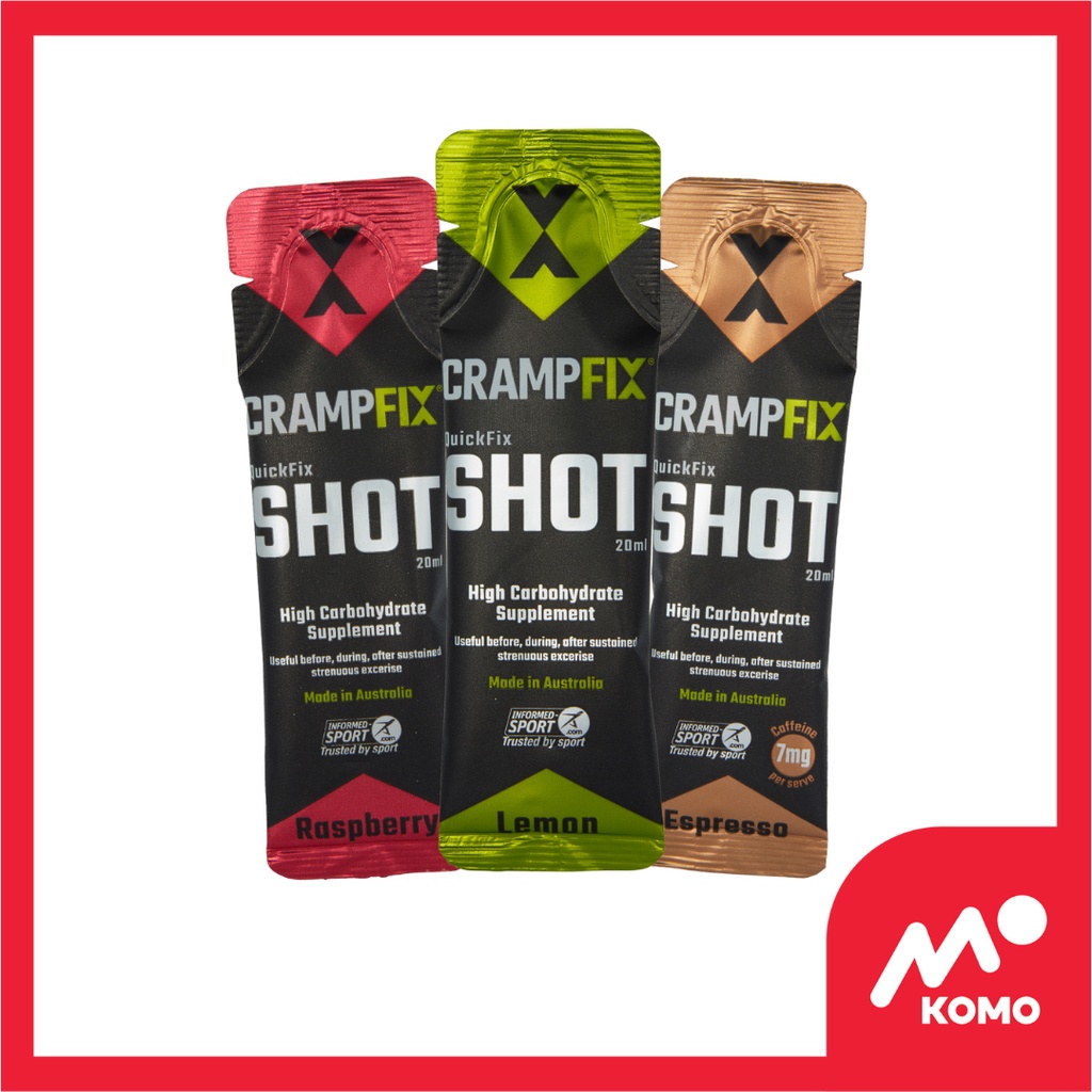 CrampFix 20 ml เครื่องดื่มป้องกันตะคริว มี 3 รสชาติ BBF 2026-2027 by komo